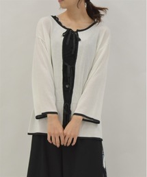 前後2WAY線画プリントニット