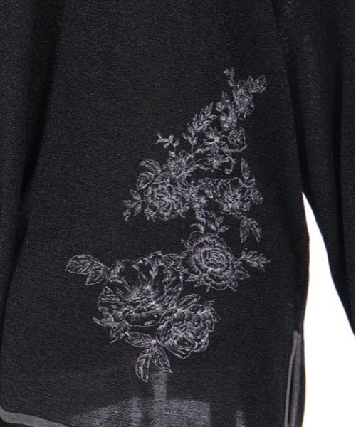 axes femme（アクシーズファム）の「前後２ＷＡＹ線画プリントニット（ニット/セーター・レディース・ブラック/グレイッシュベージュ/ホワイト・FREE）」の13枚目の写真