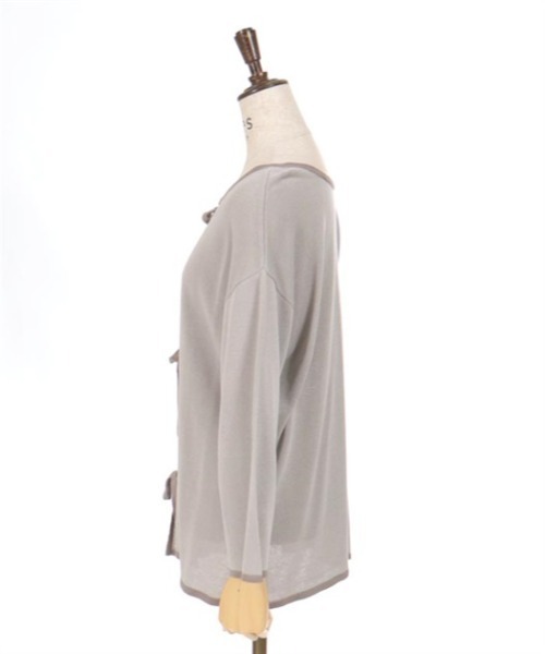 axes femme（アクシーズファム）の「前後２ＷＡＹ線画プリントニット（ニット/セーター・レディース・ブラック/グレイッシュベージュ/ホワイト・FREE）」の16枚目の写真