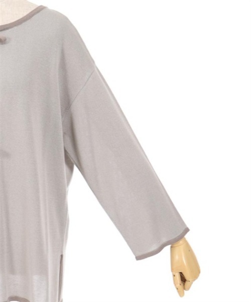 axes femme（アクシーズファム）の「前後２ＷＡＹ線画プリントニット（ニット/セーター・レディース・ブラック/グレイッシュベージュ/ホワイト・FREE）」の22枚目の写真