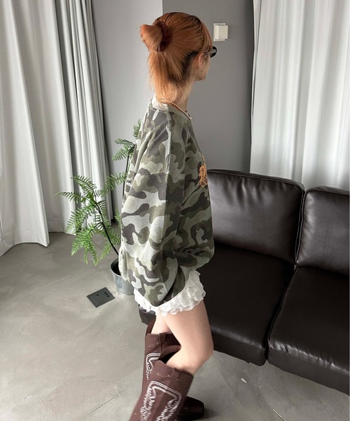 THE NORTH FACE ノースフェイス迷彩ワッフル カットソー THE NORTH FACE ノースフェイス迷彩ワッフル カットソー