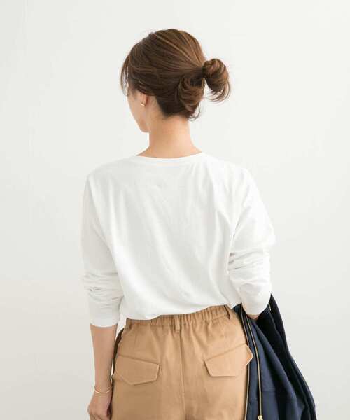 セール】ロゴプリント+刺しゅうロンT-SHIRTS（Tシャツ/カットソー