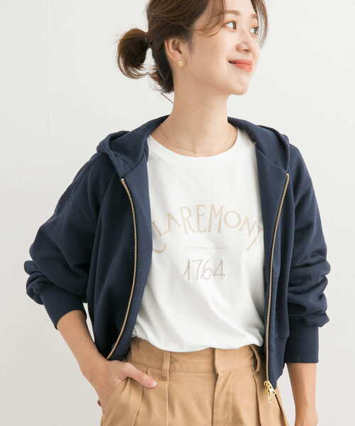 URBAN RESEARCH DOORS(アーバンリサーチドアーズ)の「ロゴプリント+刺しゅうロンT-SHIRTS(Tシャツ/カットソー・レディース・チャコールグレー/オフホワイト/ホワイト系その他・MEDIUM)」の8枚目の写真