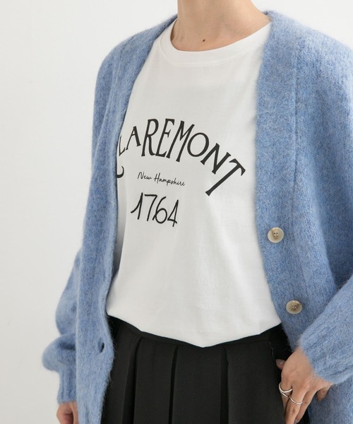 URBAN RESEARCH DOORS(アーバンリサーチドアーズ)の「ロゴプリント+刺しゅうロンT-SHIRTS(Tシャツ/カットソー・レディース・チャコールグレー/オフホワイト/ホワイト系その他・MEDIUM)」の16枚目の写真