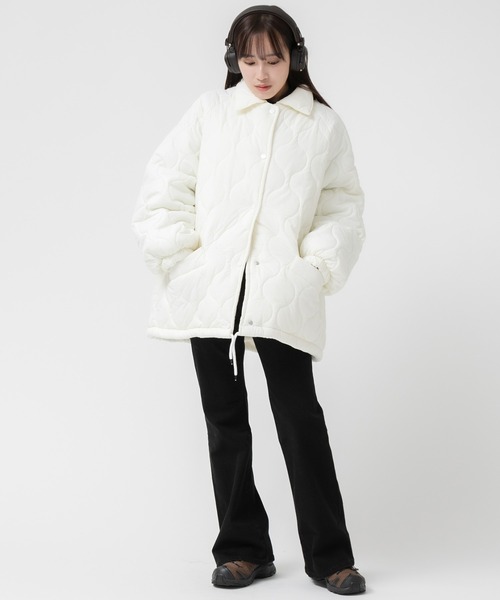 hideka select》キルティング裏ボアジャケット / 秋服 冬服 ノームコア