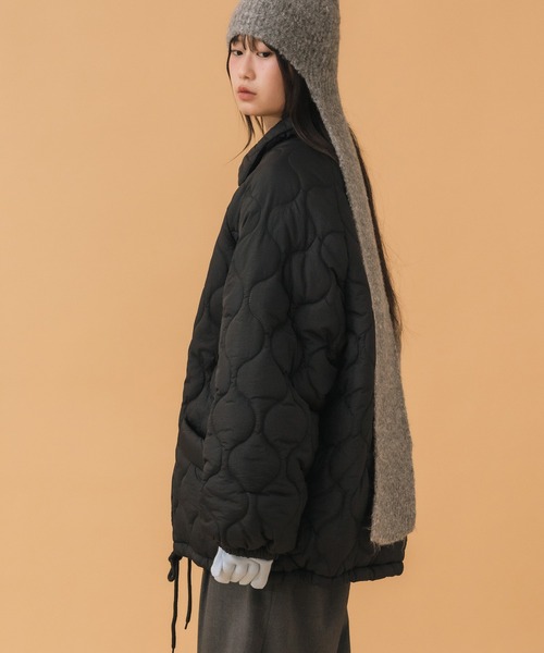 セール】《hideka select》キルティング裏ボアジャケット / 秋服 冬服