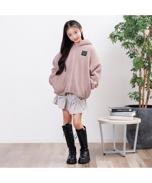 algy(アルジー)の「ウサミミボアパーカー(ブルゾン・キッズ・ブラック/ピンク/オフホワイト・SMALL/MEDIUM/X-SMALL/XX-SMALL)」の22枚目の写真