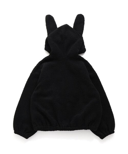 algy(アルジー)の「ウサミミボアパーカー(ブルゾン・キッズ・ブラック/ピンク/オフホワイト・SMALL/MEDIUM/X-SMALL/XX-SMALL)」の10枚目の写真