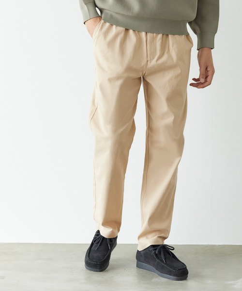 coca（coca）（コカ）の「ソフトタッチイージーチノスラックス（スラックス・メンズ・ブラック/ベージュ・L/M/XL）」の2枚目の写真