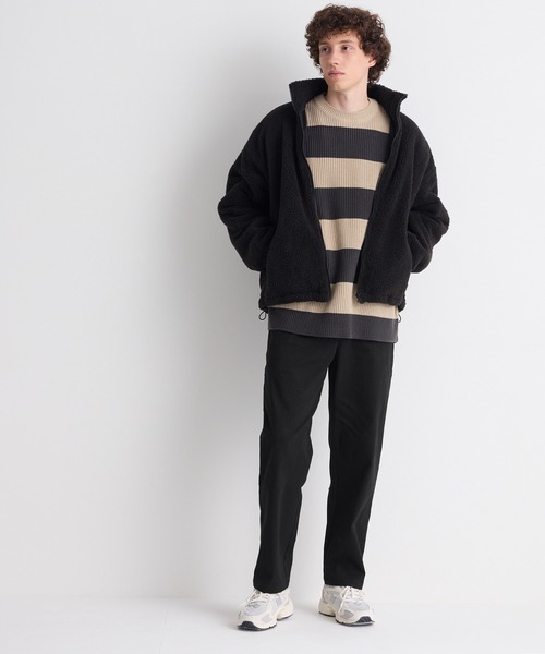 coca（coca）（コカ）の「ソフトタッチイージーチノスラックス（スラックス・メンズ・ブラック/ベージュ・L/M/XL）」の3枚目の写真