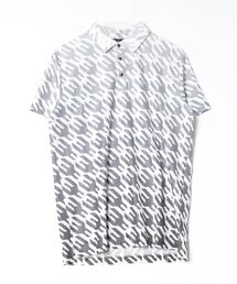 AKM◆ポロシャツ/M/コットン/GRY AKM Contemporary エイケイエムコンテンポラリー スキッパープル