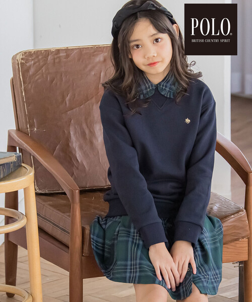 SLAP SLIP（スラップスリップ）の「【POLO BCS(ポロ・ビーシーエス)×SLAP SLIPコラボ】【お揃い】チェック襟付きフレアワンピース(80~140cm)（ワンピース・キッズ・グリーン系その他/レッド系その他・100cm/90cm/80ｃｍ/110cm/130cm/120cm/140cm）」の17枚目の写真