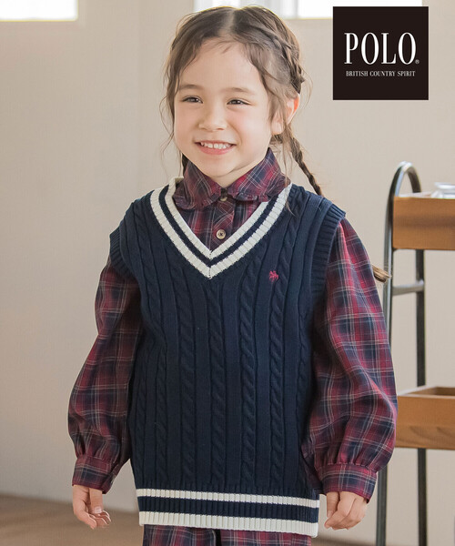 SLAP SLIP（スラップスリップ）の「【POLO BCS(ポロ・ビーシーエス)×SLAP SLIPコラボ】【お揃い】チェック襟付きフレアワンピース(80~140cm)（ワンピース・キッズ・グリーン系その他/レッド系その他・100cm/90cm/80ｃｍ/110cm/130cm/120cm/140cm）」の11枚目の写真