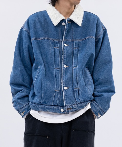 JOHN'S CLOSET(ジョンズクローゼット)の「【13】裏ボア デニムジャケット(デニムジャケット・メンズ・ブルー/ネイビー/ブラック・MEDIUM/LARGE)」の9枚目の写真