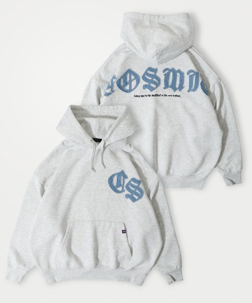 Denim applique embroidery pullover hoodie / デニムアップリケ刺繍プルオーバーパーカー/フーディー unisex（パーカー）｜RE730（アールイーセブンサーティー）