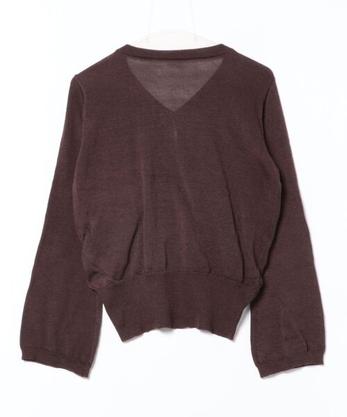 apres jour clair（アプレジュールクレア）の「【apres jour clair】ギャザーニットカーディガン【ZOZOTOWN限定アイテム】（カーディガン/ボレロ・レディース・アイボリー/ブラウン系その他/ボルドー・X-LARGE/フリー）」の21枚目の写真