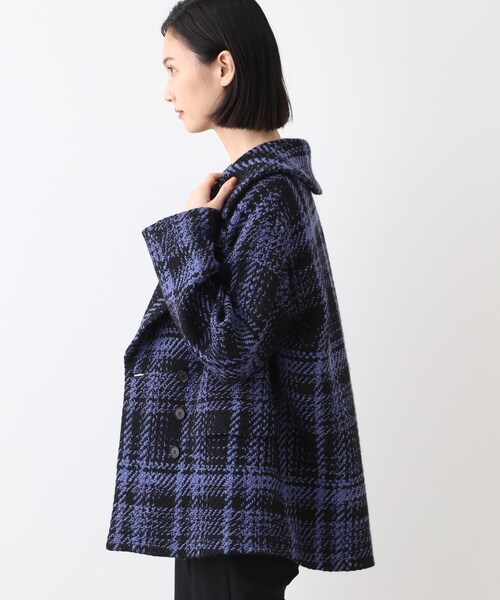 ゴールデンウィーク限定お値下げ美品ichiチェックコート 楽天市場】ハイクオリティ リバーシブル 圧縮ニット コート