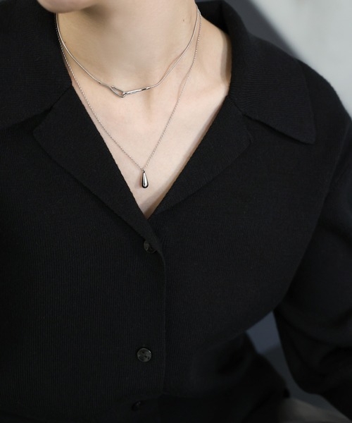 select MOCA（セレクトモカ）の「ドロップフック2セットネックレス（ネックレス・レディース・シルバー/ゴールド・FREE）」の22枚目の写真