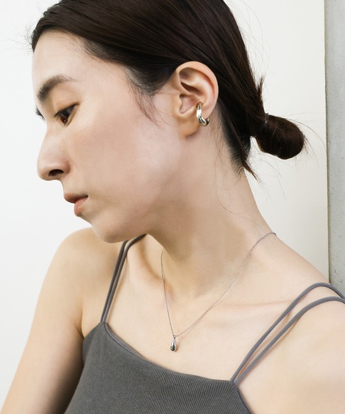 select MOCA（セレクトモカ）の「ドロップフック2セットネックレス（ネックレス・レディース・シルバー/ゴールド・FREE）」の4枚目の写真