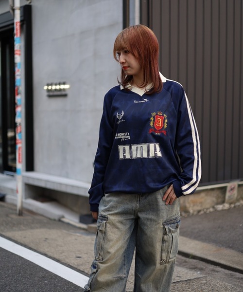 《フリーサイズ / UNISEX 》サッカーシャツ ユニフォームTシャツ パターンドゲームシャツ（Tシャツ/カットソー）｜ATMARK（アットマーク）