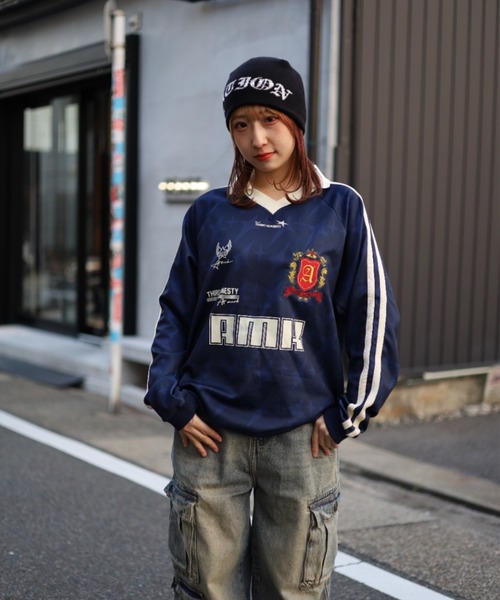 《フリーサイズ / UNISEX 》サッカーシャツ ユニフォームTシャツ パターンドゲームシャツ（Tシャツ/カットソー）｜ATMARK（アットマーク）