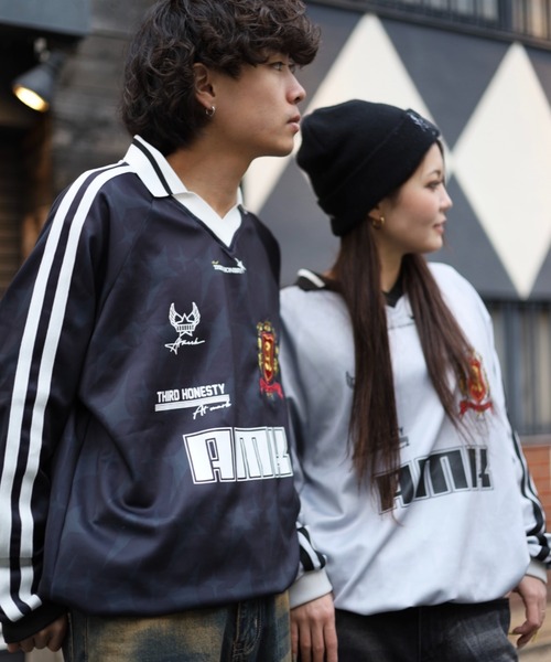 《フリーサイズ / UNISEX 》サッカーシャツ ユニフォームTシャツ パターンドゲームシャツ（Tシャツ/カットソー）｜ATMARK（アットマーク）