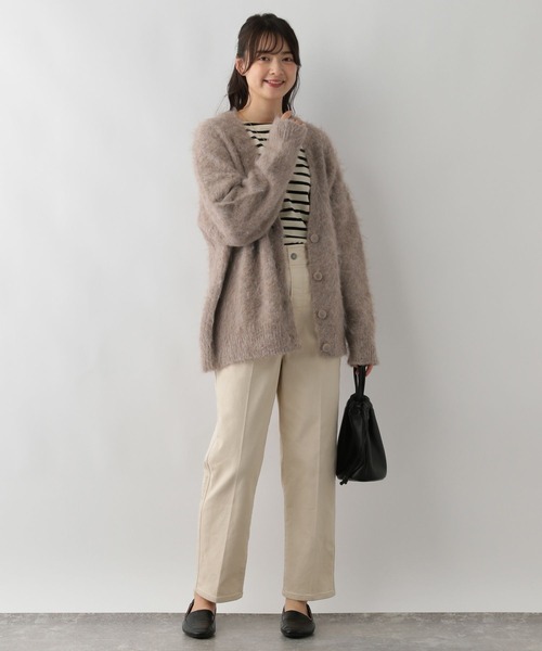 GLOBAL WORK Smile Seed Store（グローバルワーク スマイルシードストア）の「ふわもちシャギーカーディガン/116045（カーディガン/ボレロ・レディース・ブルー/ベージュ/チャコール・MEDIUM/LARGE/X-LARGE/SMALL）」の10枚目の写真