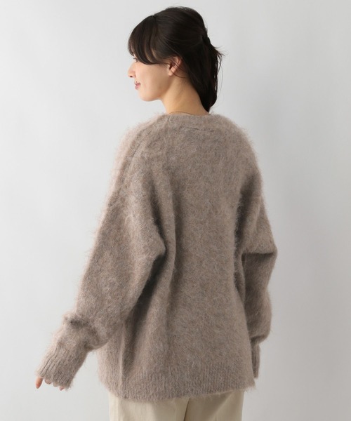 GLOBAL WORK Smile Seed Store（グローバルワーク スマイルシードストア）の「ふわもちシャギーカーディガン/116045（カーディガン/ボレロ・レディース・ブルー/ベージュ/チャコール・MEDIUM/LARGE/X-LARGE/SMALL）」の12枚目の写真