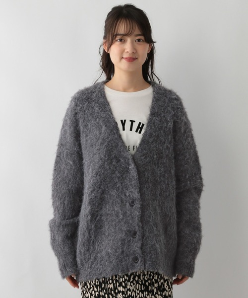 GLOBAL WORK Smile Seed Store（グローバルワーク スマイルシードストア）の「ふわもちシャギーカーディガン/116045（カーディガン/ボレロ・レディース・ブルー/ベージュ/チャコール・MEDIUM/LARGE/X-LARGE/SMALL）」の17枚目の写真