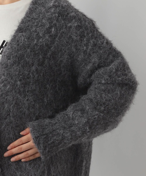 GLOBAL WORK Smile Seed Store（グローバルワーク スマイルシードストア）の「ふわもちシャギーカーディガン/116045（カーディガン/ボレロ・レディース・ブルー/ベージュ/チャコール・MEDIUM/LARGE/X-LARGE/SMALL）」の21枚目の写真