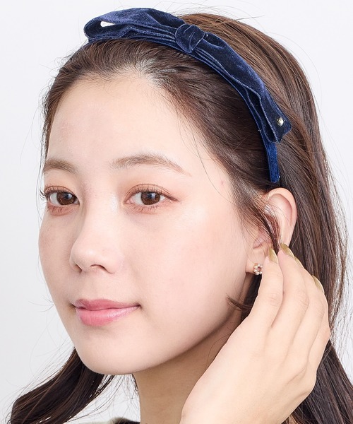 Heartカチューシャ セール】細ベロアリボンカチューシャ（カチューシャ）｜Heartdance