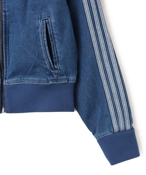 adidas(アディダス)の「adidas DENIM FB TT / アディダス デニム ファイヤー バード トラック トップ(ジャージ・レディース・インディゴブルー・L/M/S)」の4枚目の写真