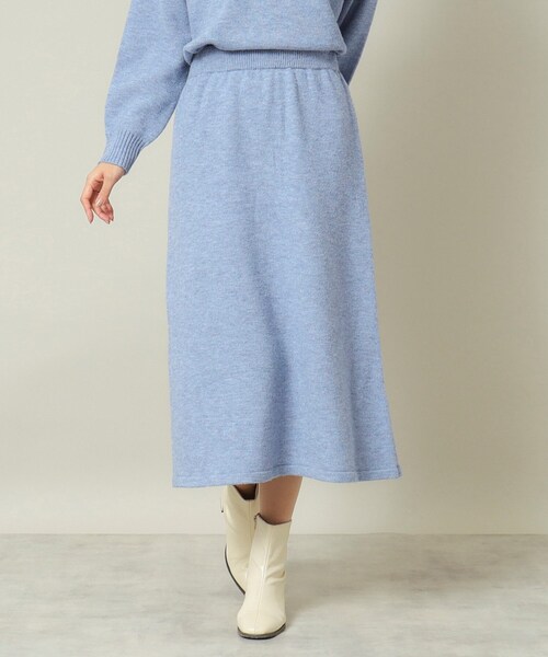 ITS'DEMO（イッツデモ）の「◆【ウエストゴム／手洗い可】ハイネックニットセットアップ（セットアップ・レディース・グレー/ベージュ/ネイビー/ライトブルー・00）」の18枚目の写真