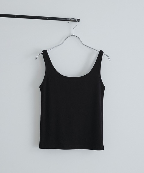 VIS（ビス）の「【洗える】タイニーストラップラメタンクトップ（タンクトップ・レディース・ブラック/クリーム/グレー/オフホワイト・FREE）」の13枚目の写真
