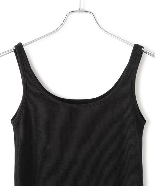 VIS（ビス）の「【洗える】タイニーストラップラメタンクトップ（タンクトップ・レディース・ブラック/クリーム/グレー/オフホワイト・FREE）」の22枚目の写真