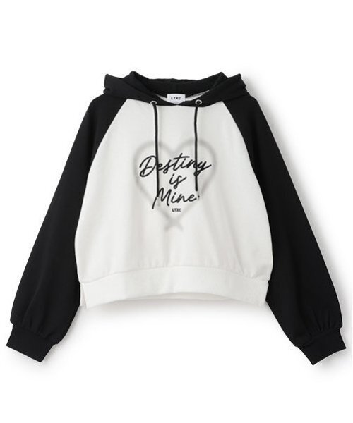 LOVETOXIC(ラブトキシック)の「【LTXC】ラグランプルパーカ(パーカー・キッズ・ラベンダー/ネイビー/ブラック・M:150cm/L:160cm/S:140cm)」の2枚目の写真