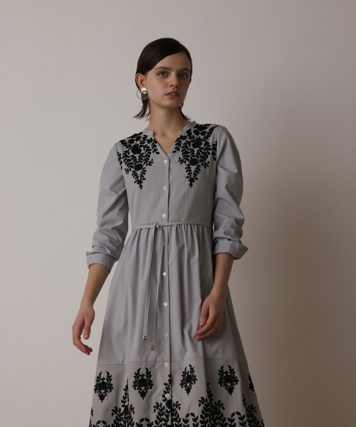 グレースコンチネンタル♡ビジューロゴ配色ワンピース グレース