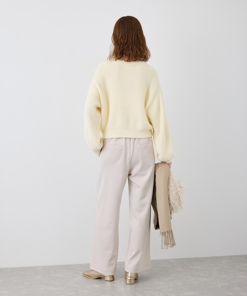 fluffy knitフラッフィーニット/ふわふわMIXフェザーニット