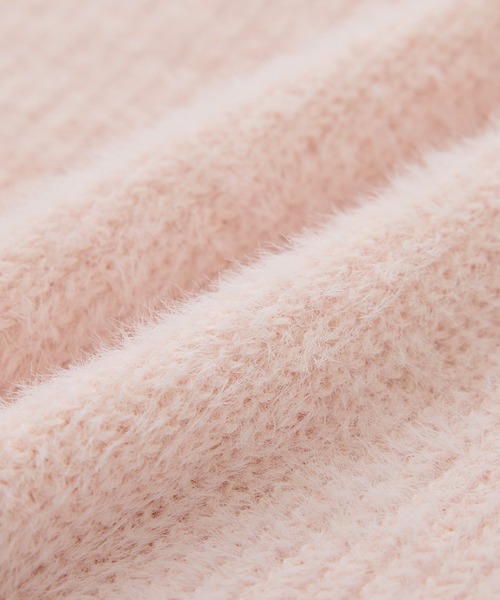 セール】fluffy knitフラッフィーニット/ふわふわMIXフェザーニット