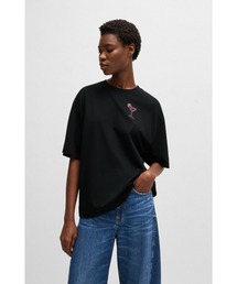 BOSS（ボス）の「オーバーサイズ Tシャツ コットンジャージー ロゴアートワーク（Tシャツ/カットソー）」
