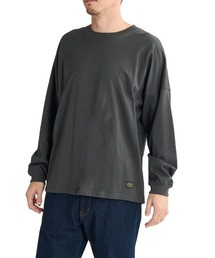 RVCA メンズ RESSESION LT ロンT/ルーカワイドシルエットネームタグ長袖ロンT