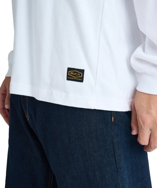 RVCA(ルーカ)の「RVCA メンズ RESSESION LT ロンT/ルーカワイドシルエットネームタグ長袖ロンT(Tシャツ/カットソー・メンズ・ピンク系その他/ヘザーグレー/ブラック系その他/ホワイト・SMALL/MEDIUM/LARGE/X-LARGE)」の6枚目の写真
