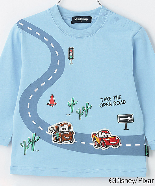 kladskap(クレードスコープ)の「【カーズ】道路長袖Tシャツ(Tシャツ/カットソー・キッズ・ライトブルー/オレンジ・90cm/100cm/120cm/110cm)」の8枚目の写真