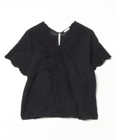 Taffeta Peplum T-shirt/タフタペプラムTシャツ【MAISON SPECIAL