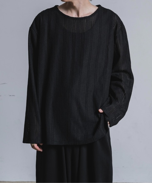 Tシャツ・カットソー YESEYESEE SN Jacquard L/S 4NY145 jacquard long sleeve 綯（Tシャツ/カットソー）｜Utusiyo