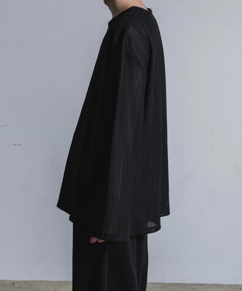 Tシャツ・カットソー YESEYESEE SN Jacquard L/S 4NY145 jacquard long sleeve 綯（Tシャツ/カットソー）｜Utusiyo