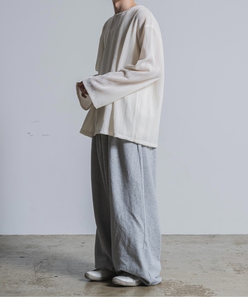 Tシャツ・カットソー YESEYESEE SN Jacquard L/S 4NY145 jacquard long sleeve 綯(Tシャツ/カットソー)|Utusiyo