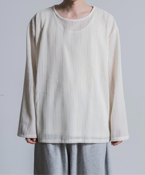 jacquard long sleeve 綯（Tシャツ/カットソー）｜Utusiyo