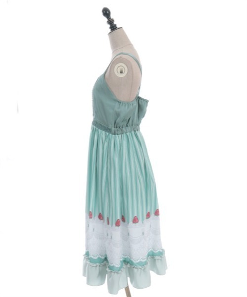 axes femme POETIQUE（アクシーズファムポエティック）の「ガトー・フレーズフリルワンピース（ワンピース・レディース・ピンク/グリーン/キナリ・MEDIUM）」の15枚目の写真