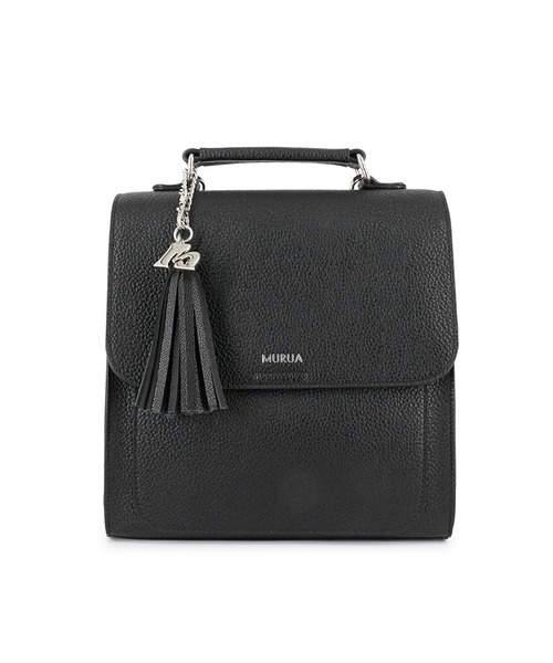 MURUA(ムルーア)の「MURUA(ムルーア) 3WAYミニリュック MR-B1327 タッセル(バックパック/リュック・レディース・ブラック/ネイビー/ライトグレー・FREE)」の4枚目の写真